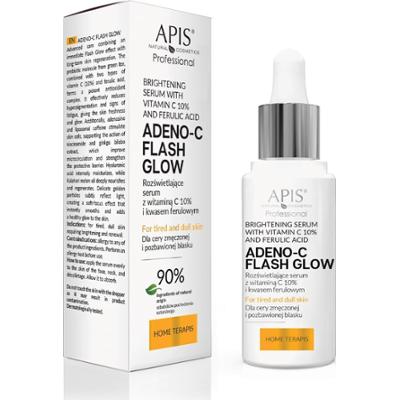 Rozświetlające serum do twarzy z witaminą C i kwasem ferulowym - Apis Adeno-C Flash Glow - 30 ml