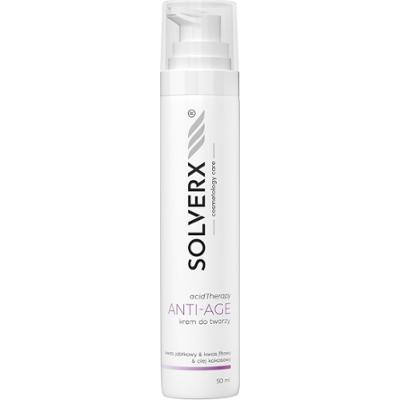 Krem do twarzy z kwasami - SOLVERX Acid Therapy - ANTI-AGE - przeciwstarzeniowy - 50 ml