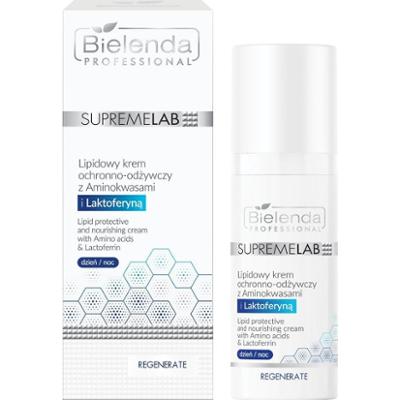 Lipidowy krem ochronno-odżywczy z Aminokwasami i Laktoferyną - Bielenda Supremelab Regenerate - 50 ml