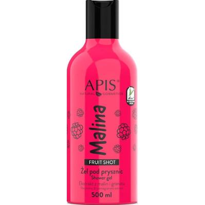 Malinowy żel pod prysznic - Apis Fruit Shot - 500 ml