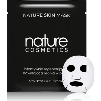 Intensywnie regenerująco-nawilżająca maska w płacie z naturalnym śluzem ślimaka - Nature Cosmetics - Nature Skin Mask - 1 szt.