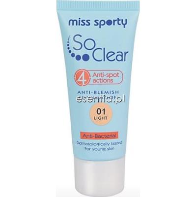 Miss Sporty  Podkład antybakteryjny So Clear 30 ml
