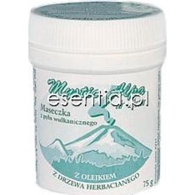 Mystic Alpa  Maseczka z pyłu wulkanicznego z olejkiem drzewa herbacianego, przeciwtrądzikowa 75 g