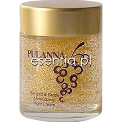 Pulanna Bio-gold & Grape Nawilżający krem na noc na bazie winogron i złota 58 g