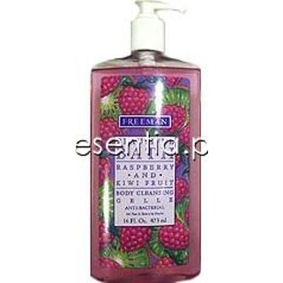 Freeman Beautiful Bath Przeciwbakteryjny żel do kąpieli i pod prysznic z malin i owoców kiwi 473 ml