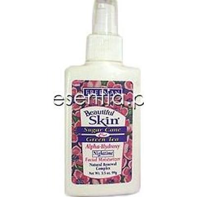 Freeman Beautiful Skin Nawilżacz do twarzy z trzciny cukrowej i zielonej herbaty - na noc 99 g