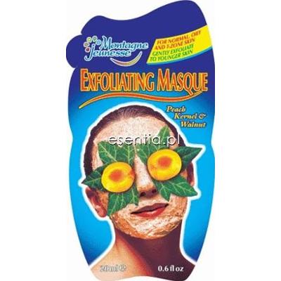Montagne Jeunesse  Exfoliating Masque - Maseczka złuszczająca z pestkami brzoskwini i orzechem włoskim 20 ml