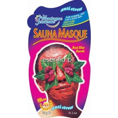 Montagne Jeunesse  Sauna Masque - Maseczka samorozgrzewająca sauna z czerwoną glinką 15 ml