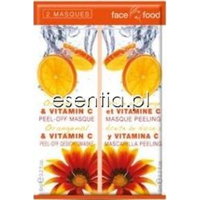 Montagne Jeunesse Face Food Maseczka peel-off z pomarańczą i witaminą C 2 x 6 ml