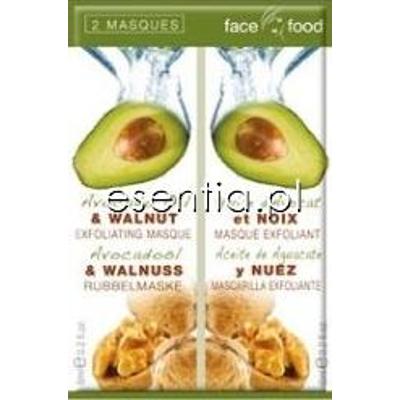 Montagne Jeunesse Face Food Maseczka złuszczająca z awocado i orzechem włoskim 2 x 6 ml