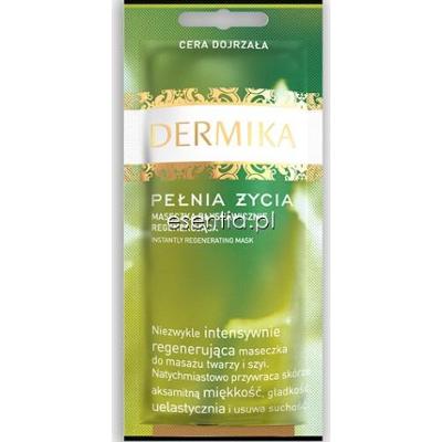 Dermika Maseczki Piękności Pełnia życia - Maseczka błyskawicznie regenerująca do cery suchej i normalnej, dojrzałej 10 ml