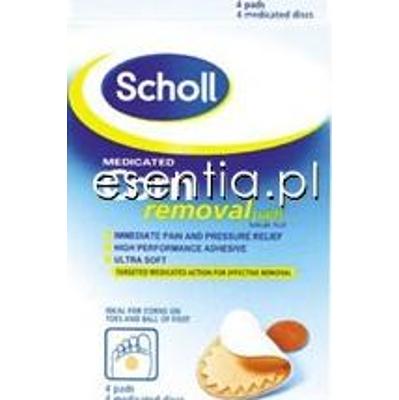 Scholl plastry i osłonki Duży plaster usuwający zrogowaciały naskórek op./ 4 szt.