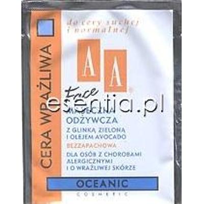AA Cosmetics Cera Wrażliwa Maseczka odżywcza z glinką zieloną w saszetce 10 ml