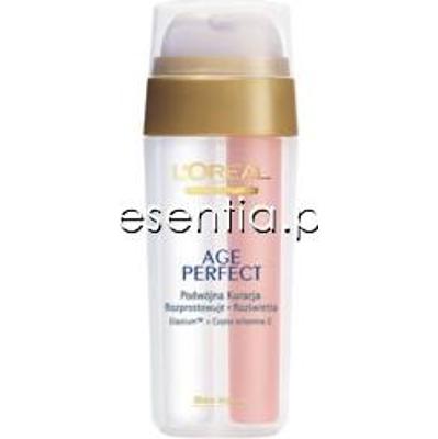 L'Oreal Paris Age Perfect Podwójna Kuracja, Wygładza zmarszczki + rozświetla cerę + zapobiega przebarwieniom 30 ml