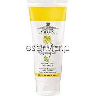 Cyclax Nature Pure Nawilżająca maseczka do twarzy z olejem z wiesiołka i pestek winogron 175 ml