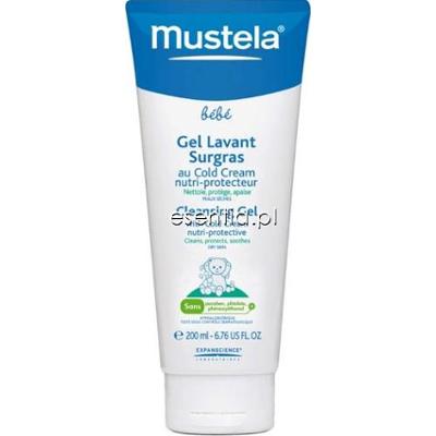 Mustela Bebe Wzbogacony żel do mycia ciała z Cold Cream 200 ml