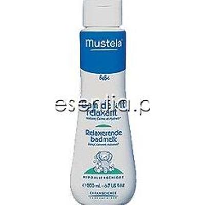 Mustela Bebe Relaksacyjna Kąpiel -  Płyn do kąpieli z mleczkiem oczyszczającym 200 ml