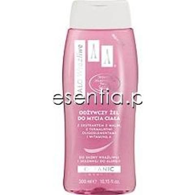 AA Cosmetics Ciało Wrażliwe Odżywczy żel do mycia ciała z ekstraktem z malin 300 ml