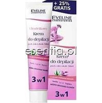Eveline depilacja Ultradelikatny krem do depilacji pach, rąk i okolic bikini 3 w 1 125 ml