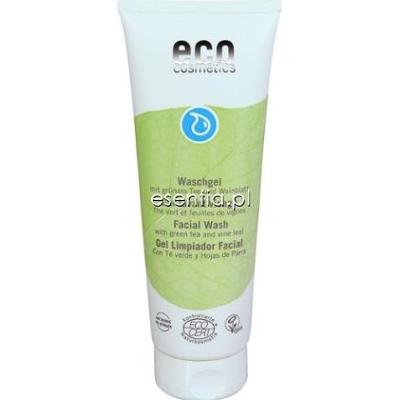 Eco Cosmetics Facial Żel do mycia twarzy z zieloną herbatą i liściem winorośli 125 ml
