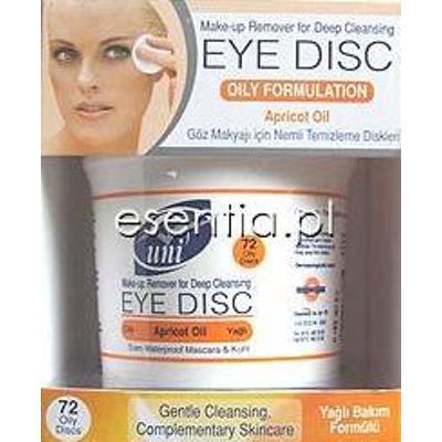 Uni  Płatki do demakijażu oczu z olejkiem morelowym op./ 72 szt.