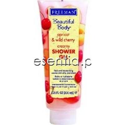 Freeman Beautiful Body Nawilżajacy i wygładzajacy żel pod prysznic z morelą i wiśnią 200ml
