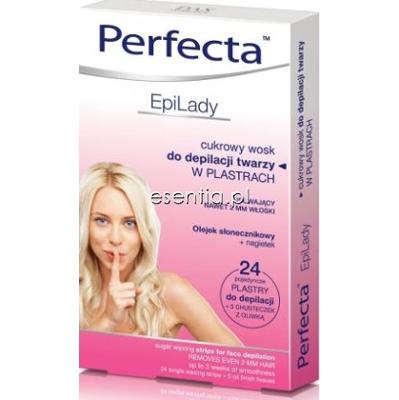 Perfecta EpiLady Cukrowy wosk do depilacji twarzy w plastrach op. / 12 szt.