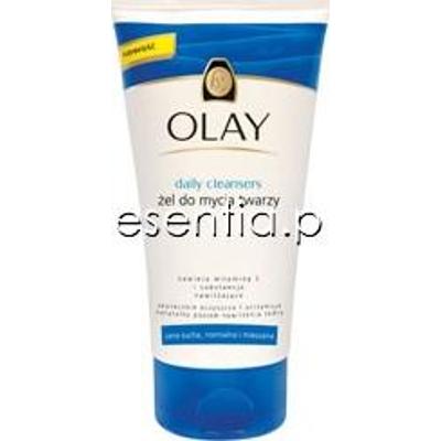 Olay Daily Cleansers Żel do mycia twarzy do cery suchej, normalnej i mieszanej 150 ml