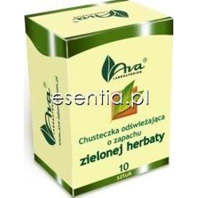 Ava Zielona herbata Chusteczka odświeżająca o zapachu zielnej herbaty op./ 10 szt.