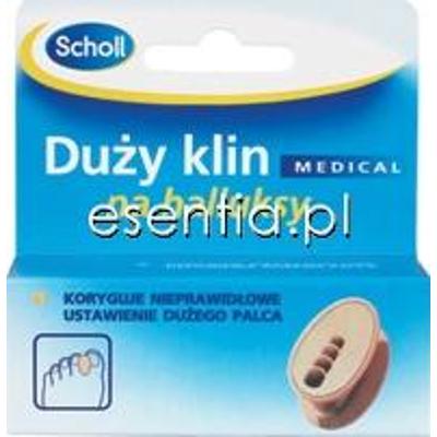 Scholl kliny i wkładki Duży klin na halluksy (paluch koślawy) 