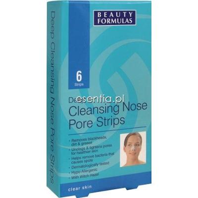 Beauty Formulas Clear Skin Głęboko oczyszczające paski na nos op./ 6 szt.
