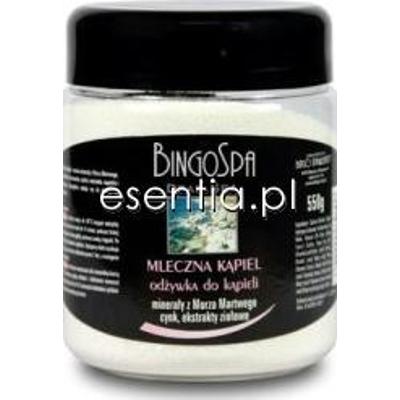 BingoSpa Sole Kąpielowe Odżywka do kąpieli z minerałami z Morza Martwego - Mleczna Kąpiel 550 g