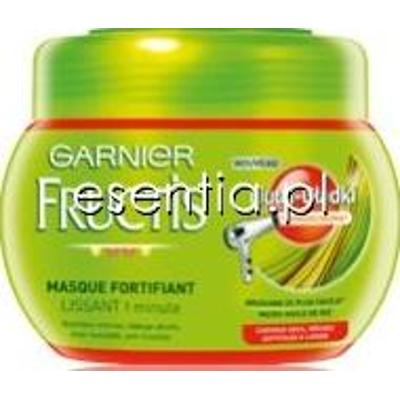 Fructis Lśniące i Gładkie Maseczka wzmacniająca wygładzająca - włosy suche, puszące się 300 ml (słoik)