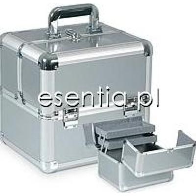 Top Choice  Kuferek podróżny srebrny rozkładany Nr 8054