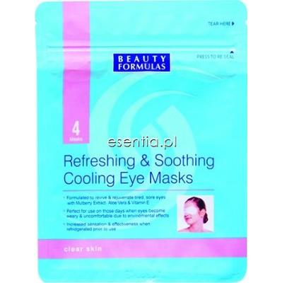 Beauty Formulas Clear Skin Odświeżająco - łagodząca maseczka na oczy op./ 4 szt.