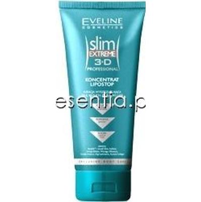 Eveline Slim Extreme 3D Professional Koncentrat Lipostop, Kuracja wyszczuplająca talię, brzuch, pośladki i uda 200 ml