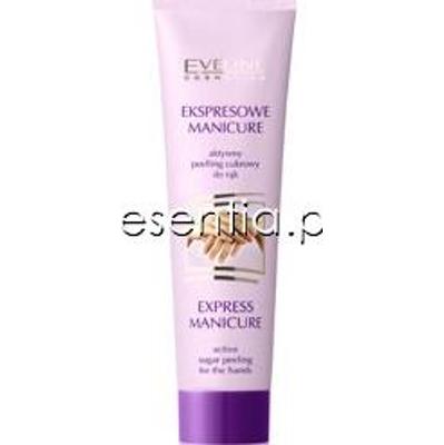 Eveline pielęgnacja dłoni i stóp Ekspresowe manicure Aktywny peeling cukrowy do rąk 100 ml