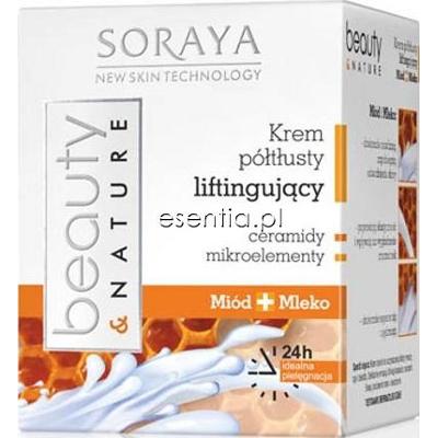 Soraya Beauty & Nature Miód i Mleko Krem półtłusty liftingujący 50 ml