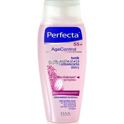 Perfecta Age Control 55+ Tonik przeciwzmarszczkowy do oczyszczania i odświeżania skóry 175 ml