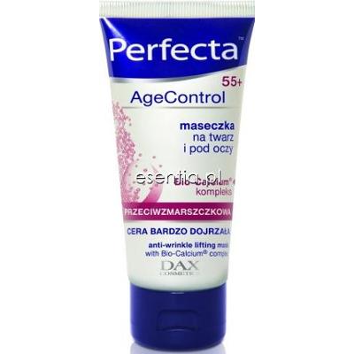 Perfecta Age Control 55+ Maseczka silnie przeciwzmarszczkowa na twarzy i pod oczy 60 ml