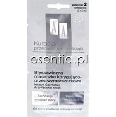 AA Cosmetics Kuracja przeciwzmarszczkowa 30+ Błyskawiczna maseczka korygująco - przeciwzmarszczkowa 2x5 ml