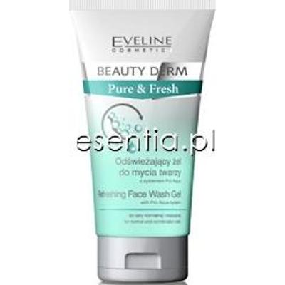 Eveline Beauty Derm Pure & Fresh 20+ Odświeżający żel do mycia twarzy 150 ml