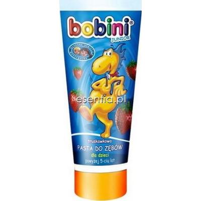 Bobini  Pasta do zębów Junior truskawka dla dzieci od 5 roku życia 75 ml