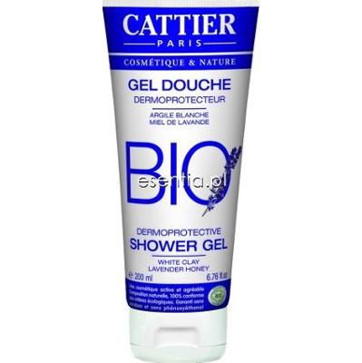 Cattier  Żel pod prysznic z glinką białą, miodem i lawendą 200 ml