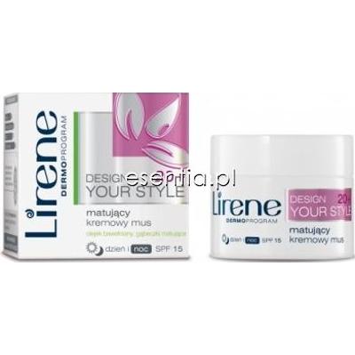 Lirene Design Your Style 20+ Matujący kremowy mus na dzień i na noc SPF 15 50 ml