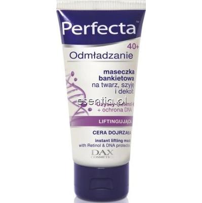 Perfecta Odmładzanie 40+ Maseczka bankietowa na twarz, szyję i dekolt liftingująca 60 ml