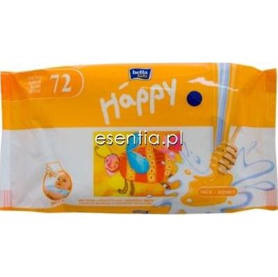 Bella Baby Happy Chusteczki nasączane Miód & Mleko op. / 64 szt.