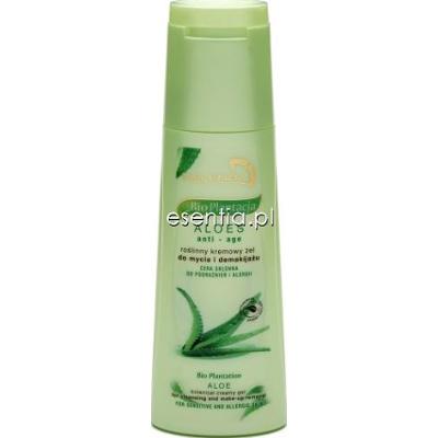Bielenda Bio Plantacja Aloes Roślinny kremowy żel do mycia i demakijażu  250 ml
