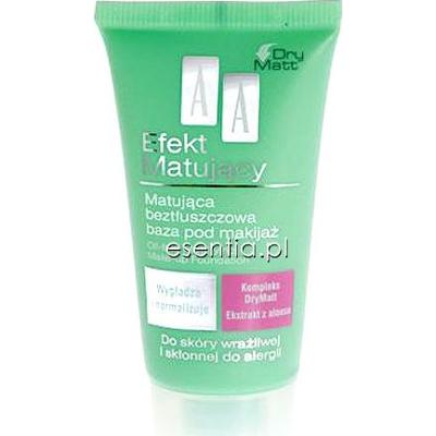 AA Cosmetics Efekt Matujący Matująca beztłuszczowa baza pod makijaż w tubce 30 ml