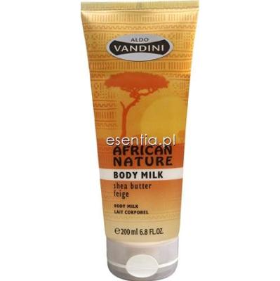 Aldo Vandini African Nature Mleczko do ciała Masło Shea i Figi 200 ml